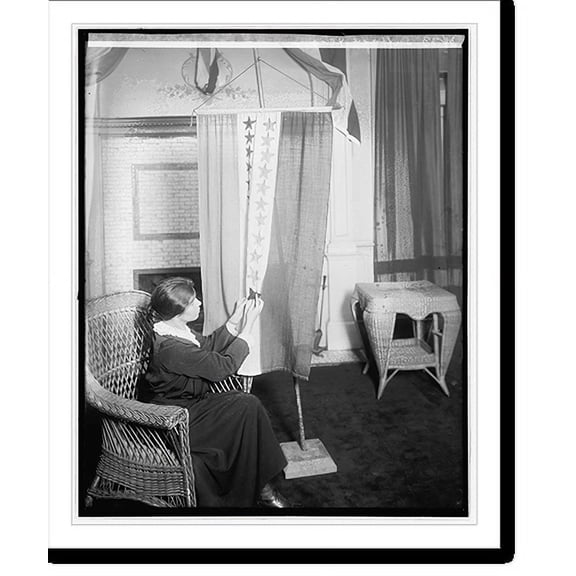 Historic Print, Suffrage flag - 2, 16" x 20"