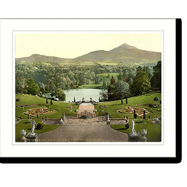Historic Print, Sugar Loaf Mountain from Powerscourt. Co. Wicklow