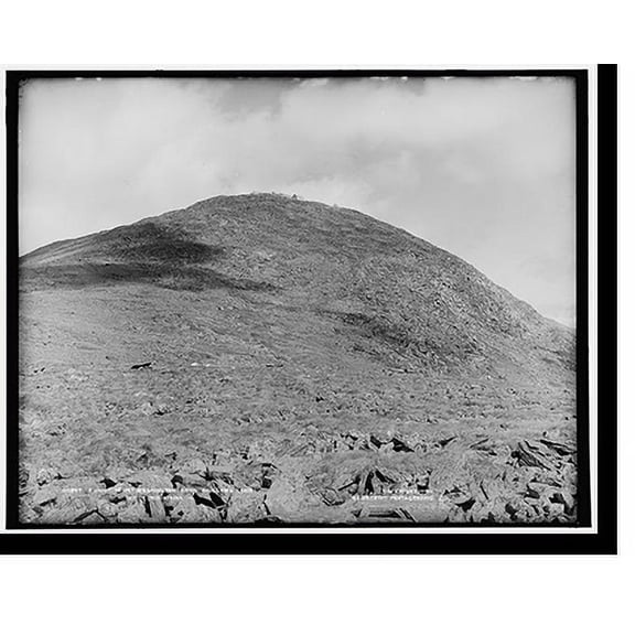 Historic Print, Summit of Mt. Washington from Bigelow's lawn, White Mountains, 16" x 20"
