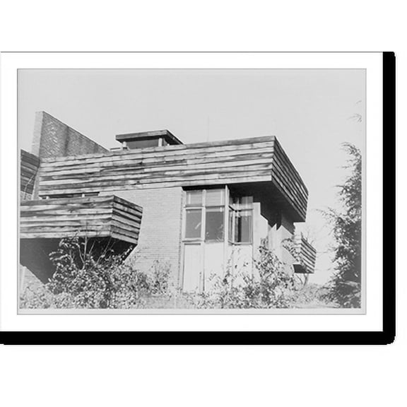 Historic Print, [Sun Terrace, built by Frank Lloyd Wright, Ardmore, Pa.] - 2, 16" x 20"