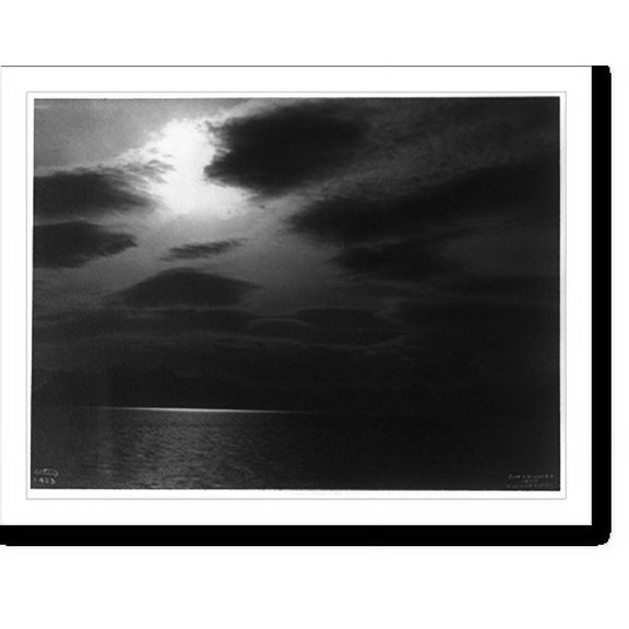 Historic Print, Sun and clouds.Curtis., 18" x 24"