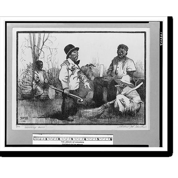 Historic Print, Sunday best.Albert Smith., 16" x 20"