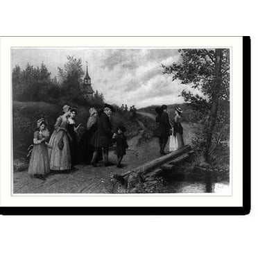 Historic Print, Sunday morning - Sleepy Hollow, 16" x 20"
