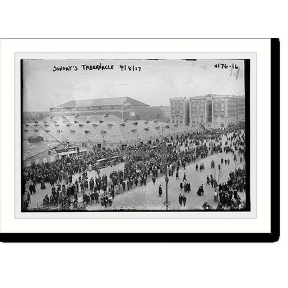 Historic Print, Sunday's Tabernacle, 1917, 16" x 20"