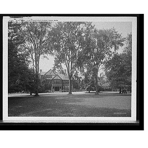 Historic Print, Sunnyridge, home of Winthrop Folsom, Lenox, Mass., 16" x 20"