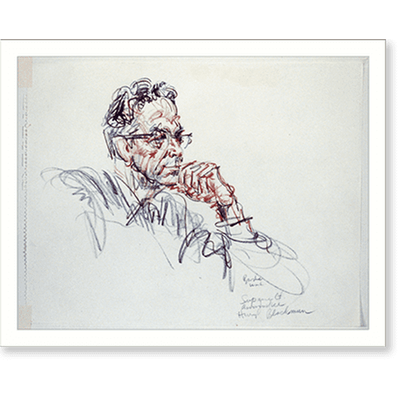Historic Print, Supreme Ct. Assoc. Justice Harry Blackmun.Brodie, Wash., 16" x 20"