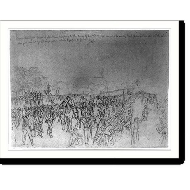 Historic Print, Surrender of the Army of Northern Virginia to the Army