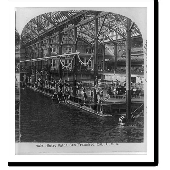 Historic Print, Sutro Baths, San Francisco, California, 18" x 24"