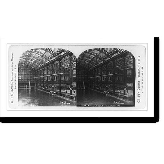 Historic Print, Sutro's Baths, San Francisco, Calif., 18" x 24"