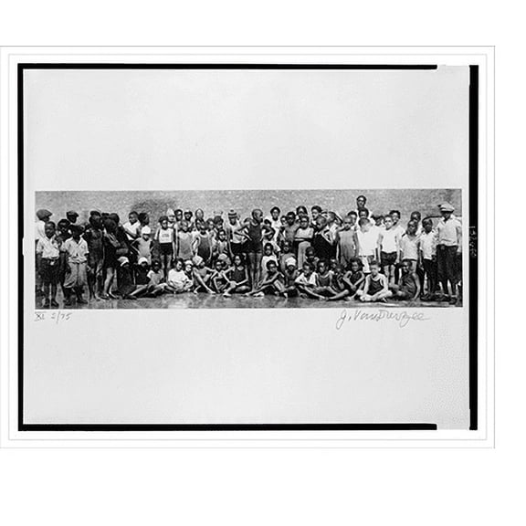 Historic Print, Swimming team, Harlem, 1925.Van DerZee., 16" x 20"