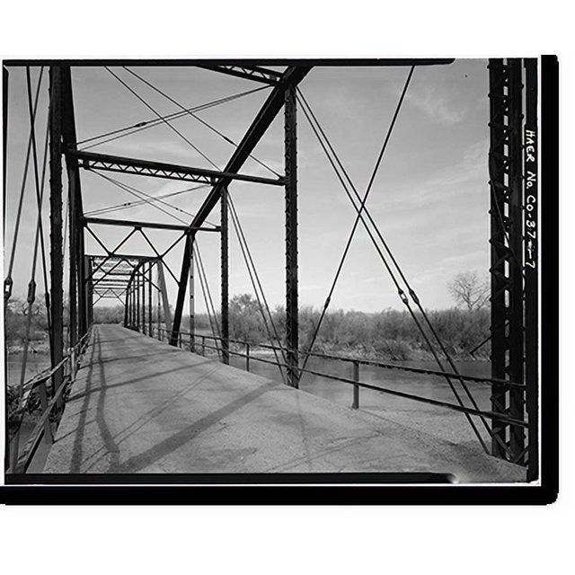 Historic Print, Swink Bridge, Spanning Arkansas River (County Road 24.5
