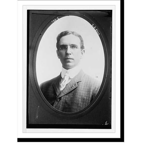 Historic Print, T.A. Bell, cameo portrait, 16" x 20"