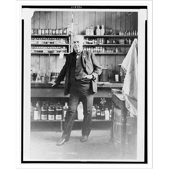 Historic Print, T.A. Edison, 18" x 24"