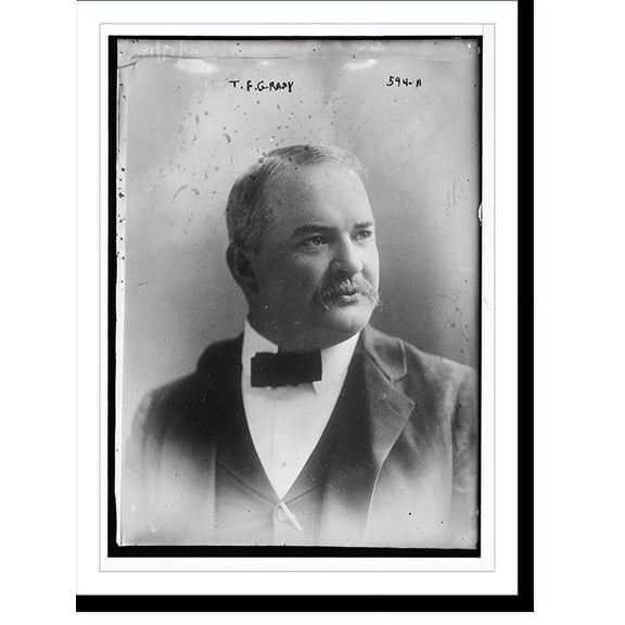 Historic Print, T.F. Grady, portrait bust, 18" x 24"