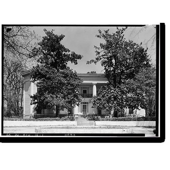 Historic Print, T. R. R. Cobb House, 194 Prince Avenue, Athens, Clarke County, GA, 16" x 20"