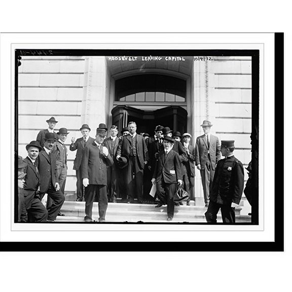 Historic Print, T.R. leaving Capitol, 16" x 20"