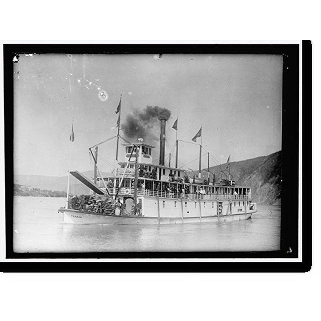 Historic Print, TANAKA PADDLE WHEEL BOAT, 16" x 20"