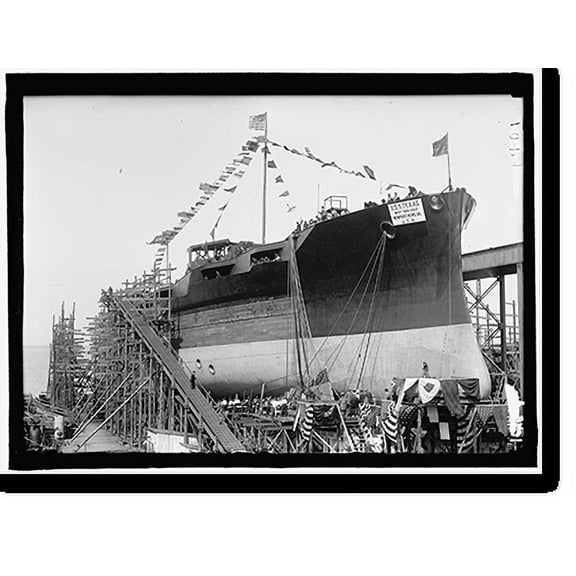 Historic Print, TEXAS, U.S.S. LAUNCHING - 2, 18" x 24"