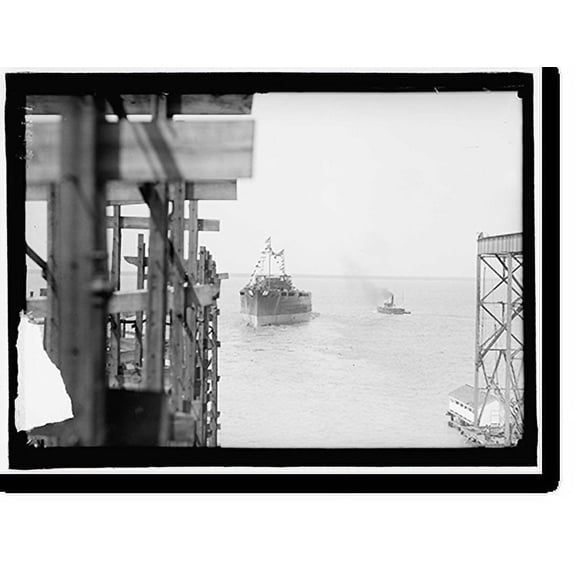Historic Print, TEXAS, U.S.S. LAUNCHING - 5, 18" x 24"
