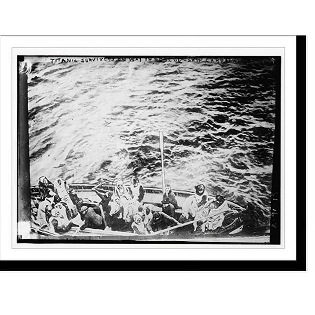 Historic Print, TITANIC survivors on way to rescueship CARPATHIA, 16