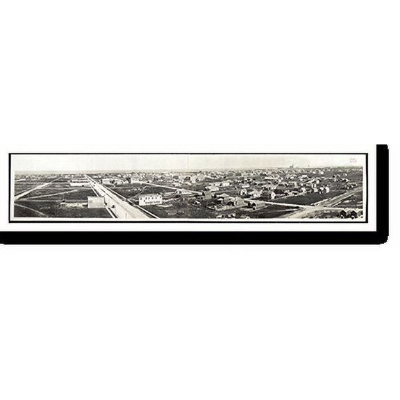 Historic Print, TX 1915 Texas City, 9-28-15 PHOTO, Width 7" x Length 36"