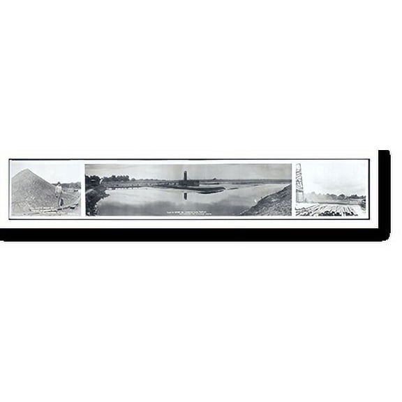 Historic Print, TX 1920 Colombia County Abrams no. 1 PHOTO, Width 11" x Length 49"