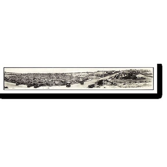 Historic Print, TX Corpus Christi, after storm, Sept. 14th, 1919 PHOTO, Width 11" x Length 49"