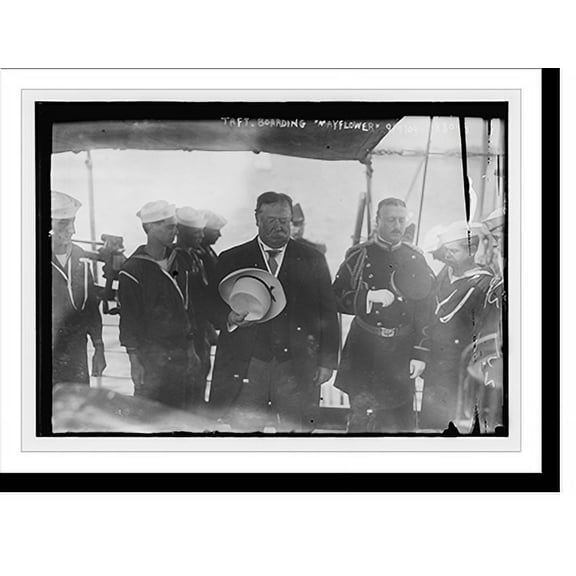 Historic Print, Taft boarding "Mayflower" - 2, 16" x 20"