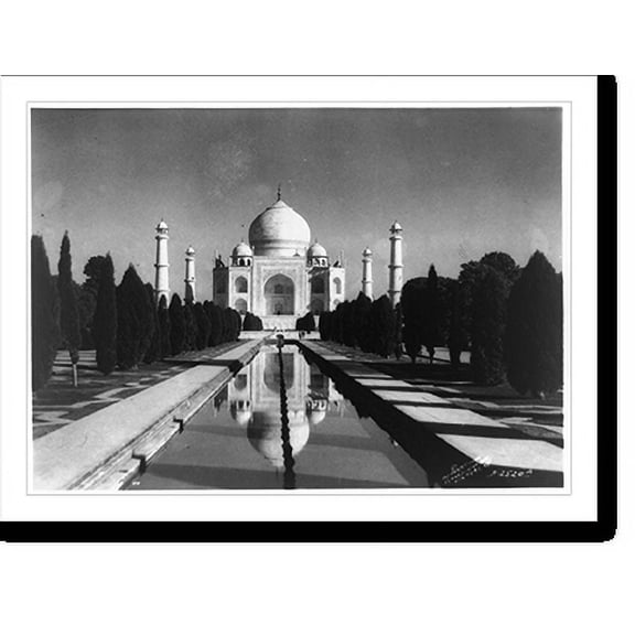 Historic Print, Taj Mahal, Agra, India, 18" x 24"