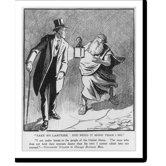 Historic Print, Take my lantern. You need it more than I do!, 16" x 20"
