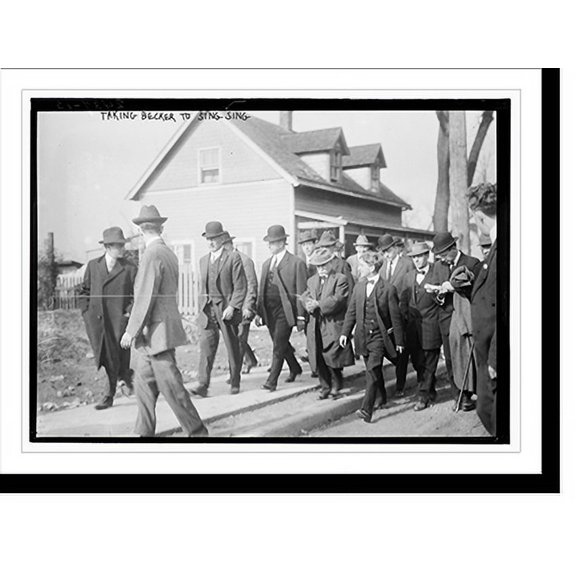 Historic Print, Taking Becker to Sing Sing - 2, 16" x 20"