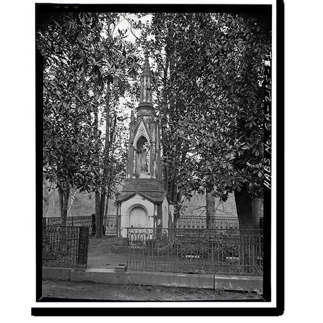 Historic Print, Taylor Monument, Oconee Hills Cemetery, Athens, Clarke