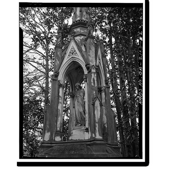 Historic Print, Taylor Monument, Oconee Hills Cemetery, Athens, Clarke County, GA - 2, 16" x 20"