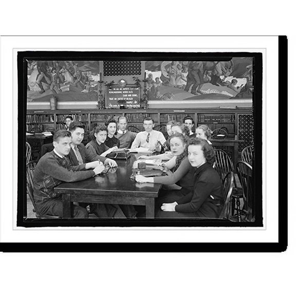 Historic Print, Tech High School students, [Washington, D.C.], c.1936, 18" x 24"