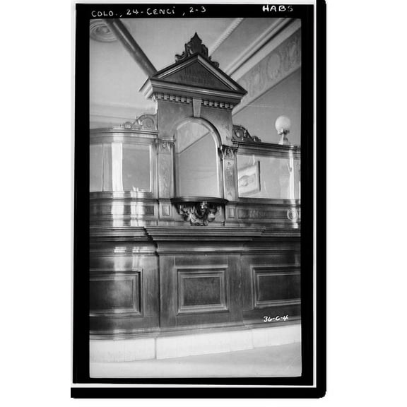 Historic Print, Teller House, Central City, Gilpin County, CO - 3, 18" x 24"