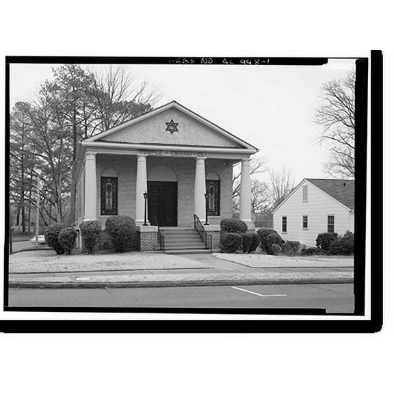 Historic Print, Temple Emanu El, 1501 Fifth Avenue North, Jasper, Walker County, AL, 18" x 24"