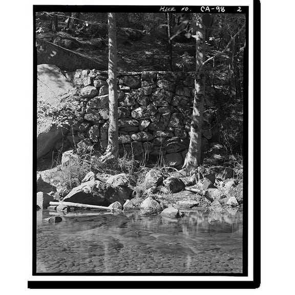 Historic Print, Tenaya Creek Bridge, Spanning Tenaya Creek on Mirror Lake Road, Yosemite Village, Mariposa County, CA - 2, 16" x 20"