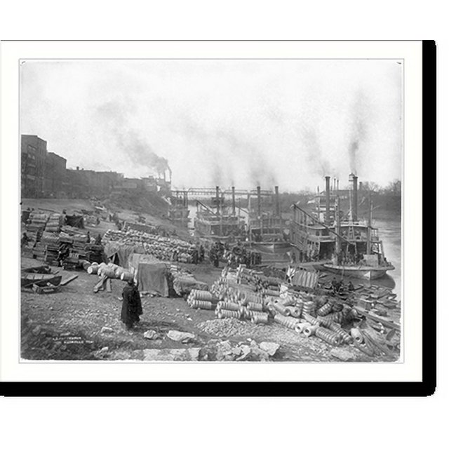 Historic Print, [Tenn. Nashville four riverboats (sternwheelers