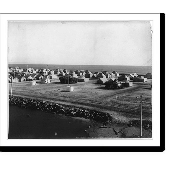 Historic Print, Tent City, Coronado Beach, Calif. - 3, 16" x 20"