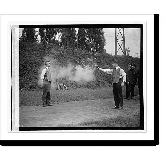 Historic Print, Testing bulletproof vest, 9/13/23, 16" x 20"