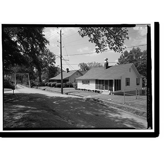 Historic Print, Textile Industry in Valley, Alabama, Valley, Chambers County, AL - 2, 16" x 20"