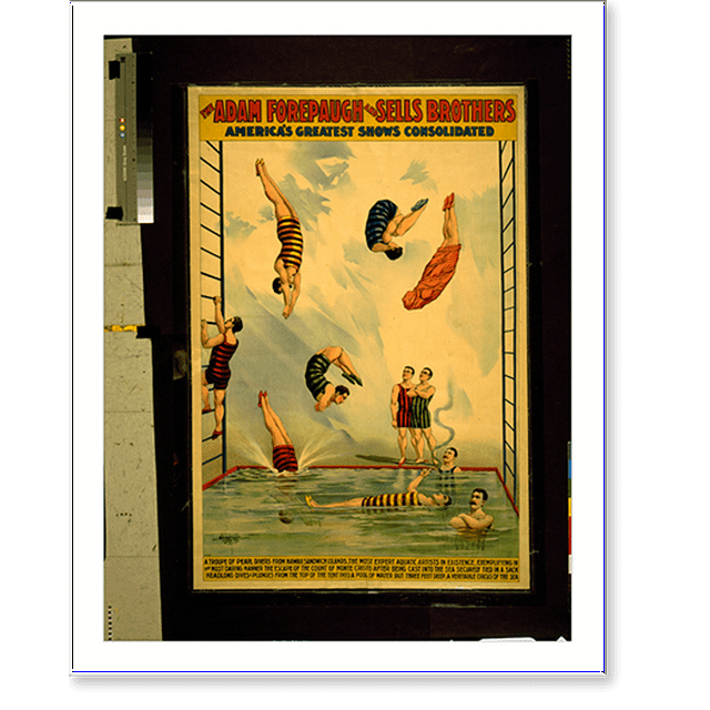 Historic Print, The Adam Forepaugh and Sells Brothers America's