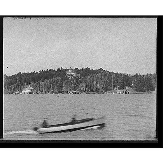 Historic Print, [The Algonquin from Oswego Point, Adirondacks, N.Y.], 18" x 24"