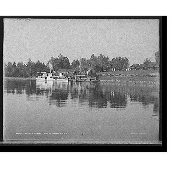 Historic Print, The Antlers, Raquette Lake, Adirondack Mts., N.Y., 16" x 20"