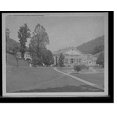 Historic Print, The Bath house and viaduct, Virginia Hot Springs, 16" x