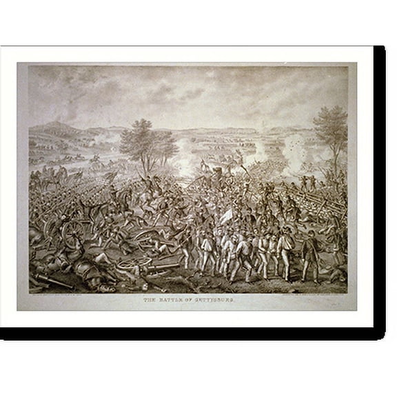 Historic Print, The Battle of Gettysburg - 7, 18" x 24"