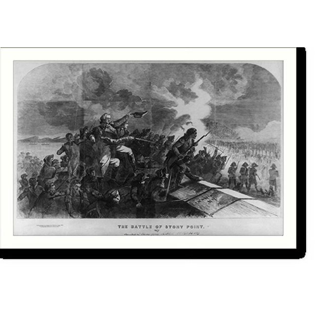 Historic Print, The Battle of Stony Point.J.H. Brightly, sc., 16" x 20