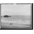 thumbnail image 1 of Historic Print, The Beach at Old Orchard, Maine, 18" x 24", 1 of 3