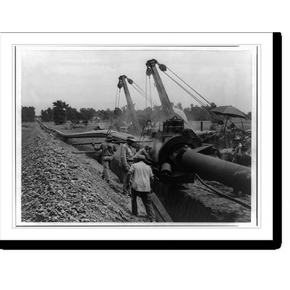 Historic Print, [The Big Inch pipeline under construction: Doping and wrapping" machine]", 18" x 24"