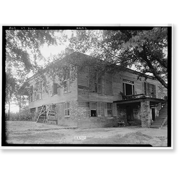 Historic Print, The Birds' Nest, U.S. Route 43, Vilula, Russell County